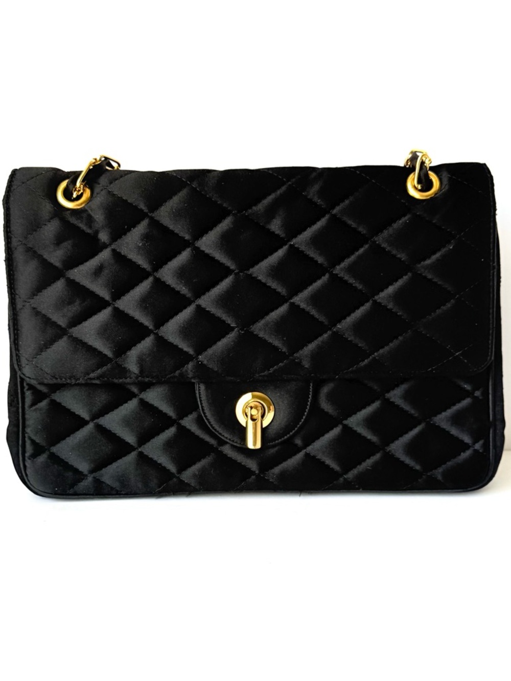 Vintage 1960’s Coblentz Black Quilted Evening Purse